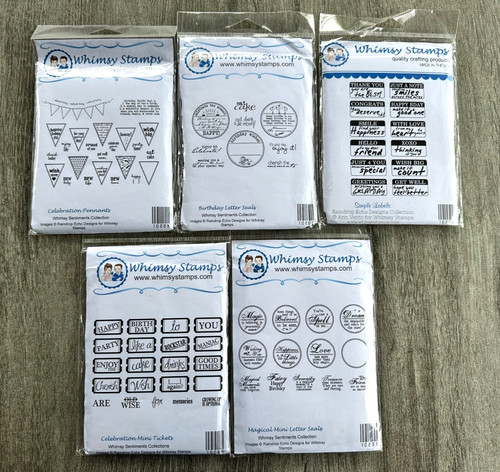 Whimsy rubber stamps bundle - whimsy,
