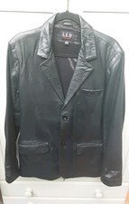 Men's LLD Original Soft Black Leather Jacket Size M- 40" Chest