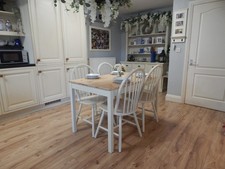 Upcycled Dining table , Kitchen table & 4 chairs , Vintage , Pine