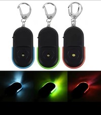Anti-Lost Alarm Key Finder Locator Keychain Whistle Sound Finder LED Light