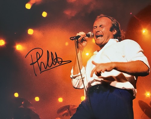 Phil collins signed - collins, photo