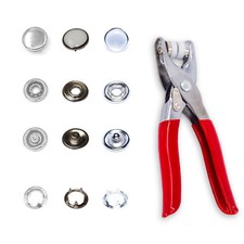 Pliers Ring Press Studs Snap Popper Fasteners Tool kit for Dresses Knitting DIY
