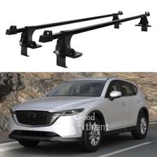 54" Lockable Bare Roof Rack Cross Bars Cargo Carrier For Mazda CX-3 CX-5 CX-7