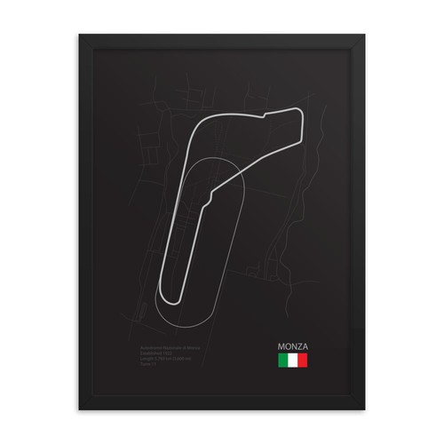 Monza race track - track, 18x24