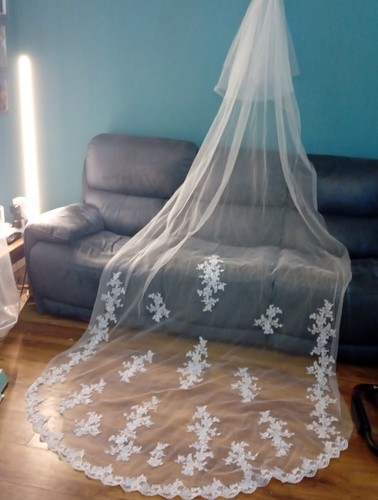 White wedding veil tier - wedding, 2