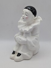 Pierrot Clown Figurine Sitting