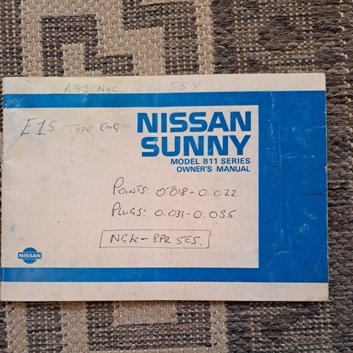 Datsun nissan sunny b11 owners - sunny,