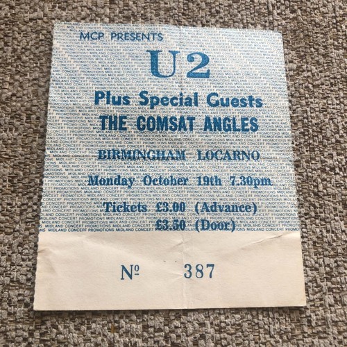Ticket birmingham locarno - u2,