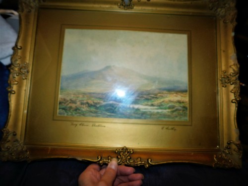 Vintage gilt frame glazed - vintage,