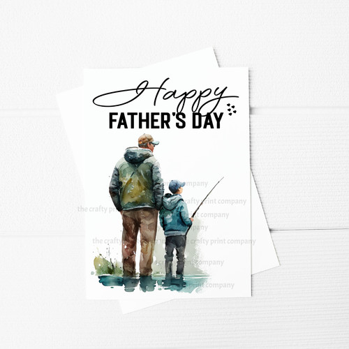 Happy father day - happy, watercolour