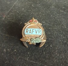 WW2 British Home Front Royal Air Force Volunteer Reserve Lapel Badge 1936-44  #3