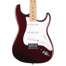 Fender Standard Stratocaster, Maple, Wine Red with Hard Case (Pre-Owned)