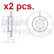 X2 PCS FRONT BRAKE DISC ROTOS