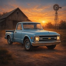 1967 Chevy C10 Truck Wall Art