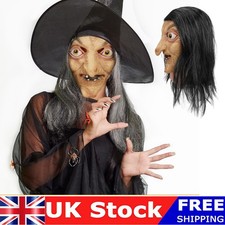 Halloween Old Witch Mask Scary