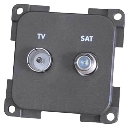 Cbe grey satellite socket - tv, &