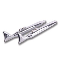 36" Chrome Fishtail Slip on