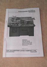 Colchester Student MK 2 Lathe Manual