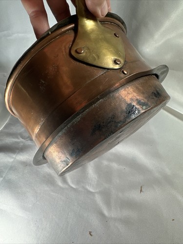 Copper pot pan lid 1800s - copper,