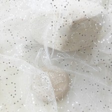 Sparkling Sequined Lace Fabric