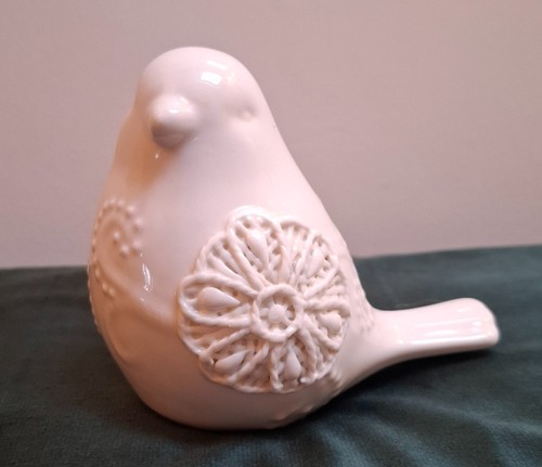 Ceramic bird with raised - ceramic,
