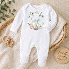 Personalised baby sleepsuit - personalised,
