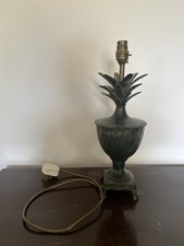 Brass Pineapple Table Desk lamp base Rochamp 1990s Vintage