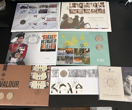 50p coin collection - 50p, royal