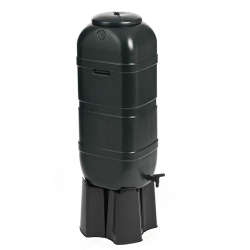 Plastic water butt - water, with