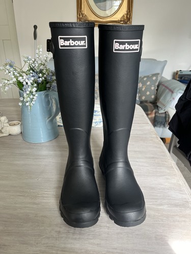 Barbour black wellington - barbour, boots