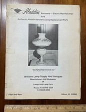 Vintage catalog Williams Lamp