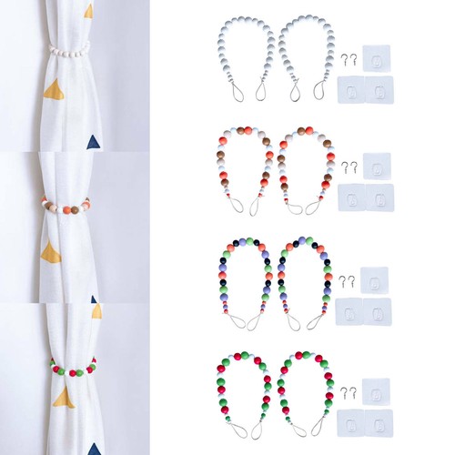 Wooden bead curtain