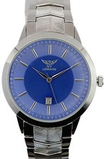 NY LONDON Silver and Blue face