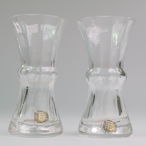 Dartington crystal vase - dartington, pair