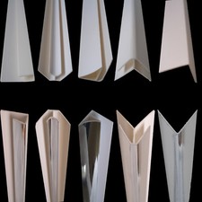 8mm Trims Bathroom Panels White & Chrome All Types PVC End Caps, Angles,Coving