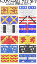 28mm medieval scots flags - medieval,