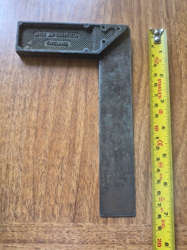 Vintage steel set square - set,