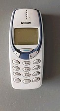 Nokia 3330 White Blue Mobile