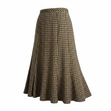 Talbots Godet Skirt Sz 8 Brown