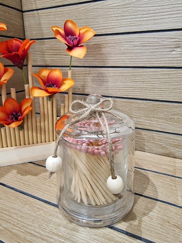 Glass cloche matches - matches, jar
