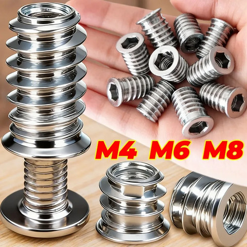 Hex socket insert nuts - insert, m4