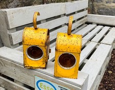 Pair of Vintage/Retro Steel Road Lamps with LED Multi Function Lights.