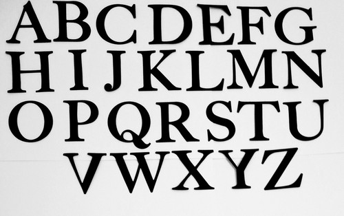 Letters z sizzix - a,
