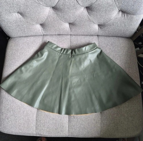 Girls leather look green m - girls,