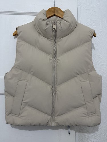 Zara cream beige gilet - gilet, xs