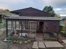  Big wooden chicken coop and run