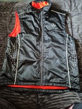 Formula 1 Mercedes Benz Body Warmer Gilet Jacket Size M Black and Orange F1