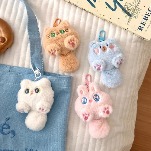 Cute plush cat doll pendant - plush,