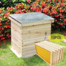 2/3/4 Tier Langstroth Beehive Box Beekeeping Honey&Bee Hive Frame Beekeeper Tool