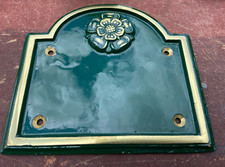 Cast Iron House Numbers Plaque. BLANK. 'GREEN' OR 'BLACK'. 170mm W X 160mm H.